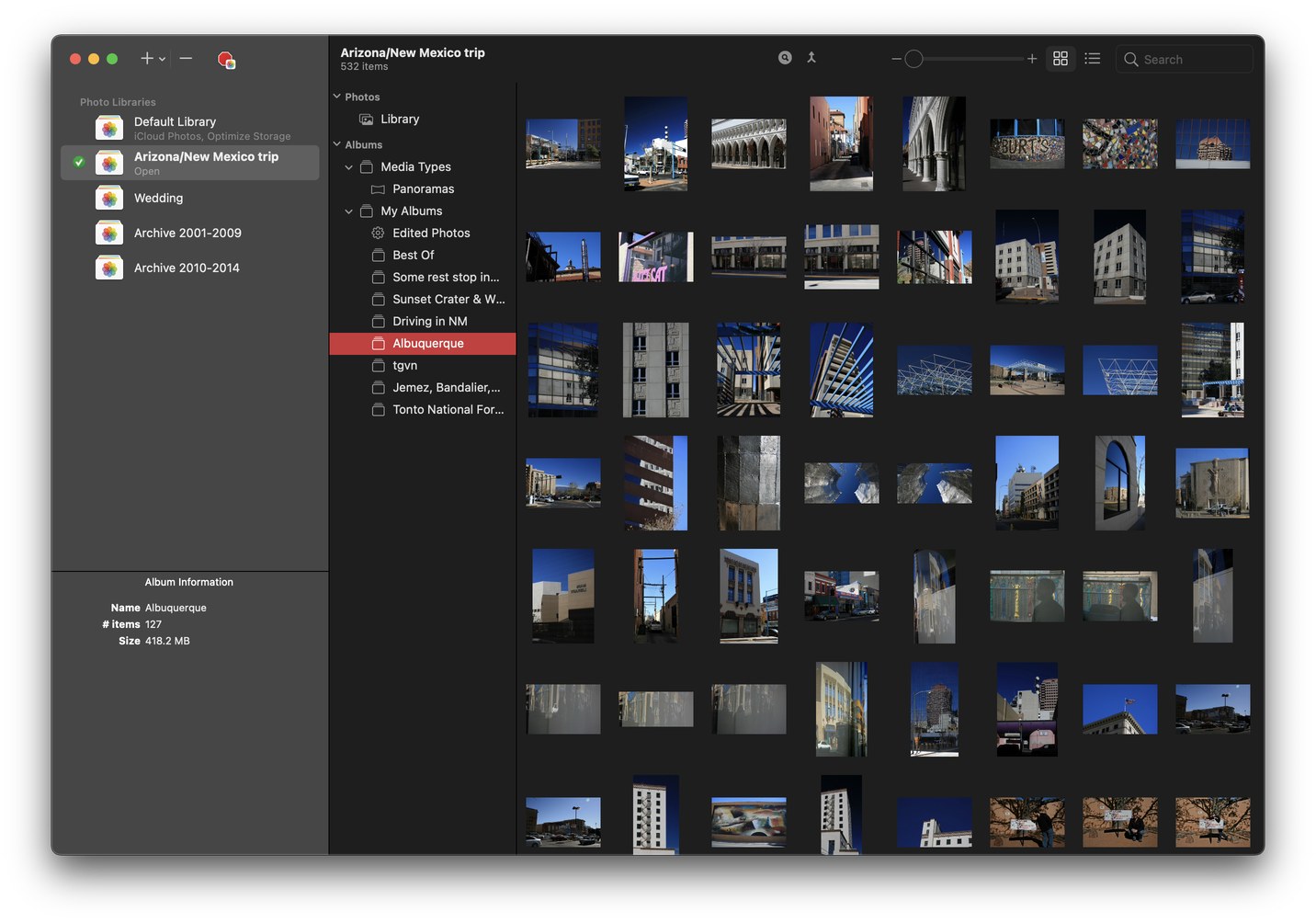 using different libraries in photos for mac